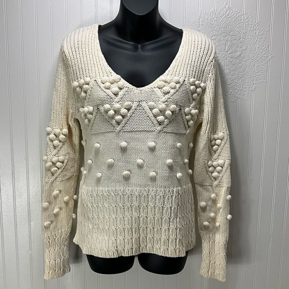 RUFF HEWN Pom Pom Sweater